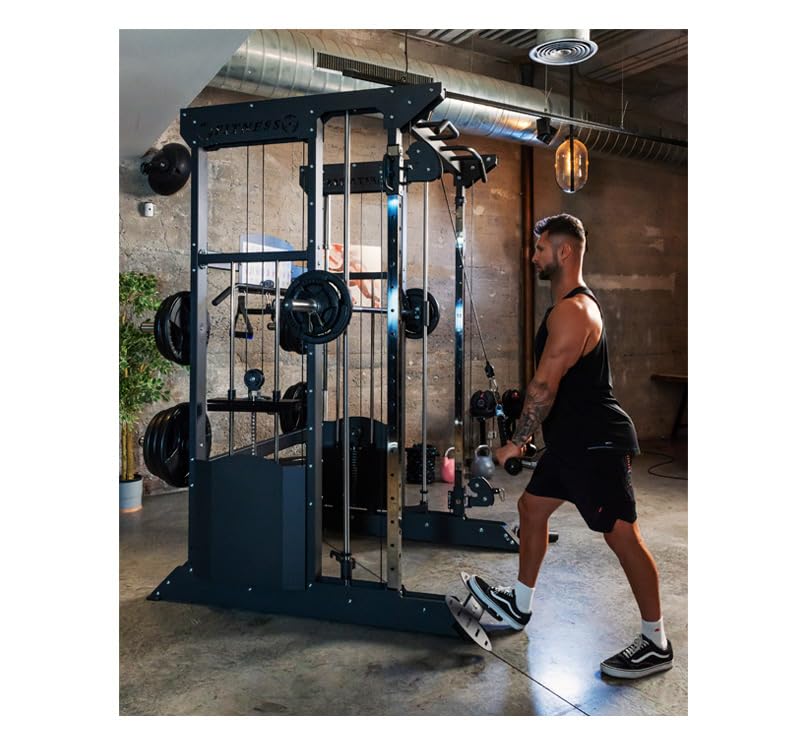 Multistazione Smith ION Fitness IF1100 - Torre di piastre da 200 kg - Design più compatto e la massima sicurezza nell'allenamento