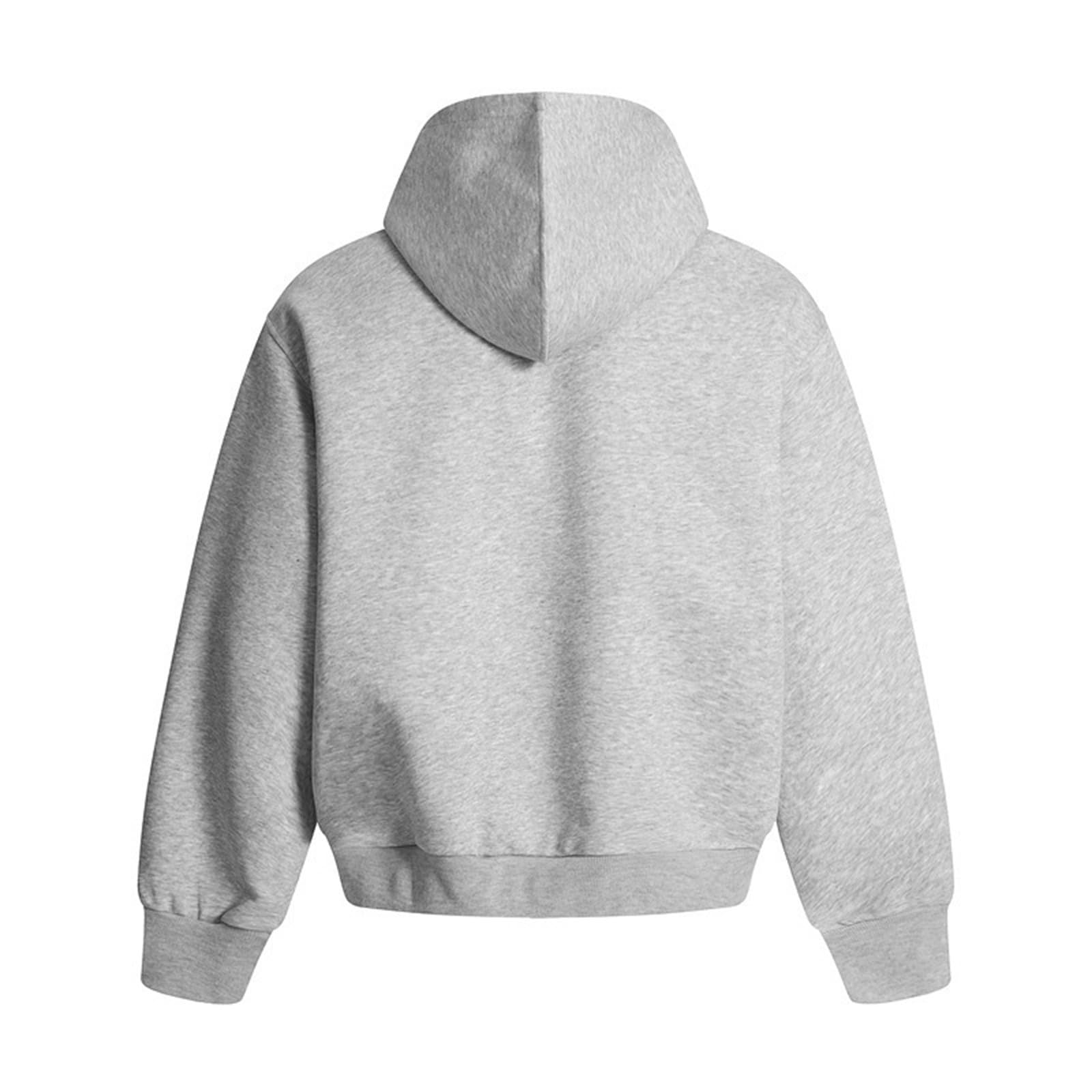 Generico Felpa Uomo con Zip Invernale,Felpa con Cappuccio da Uomo Pesante Air Layer vestibilità Ampia Casual Sportiva Oversize Unisex da Coppia