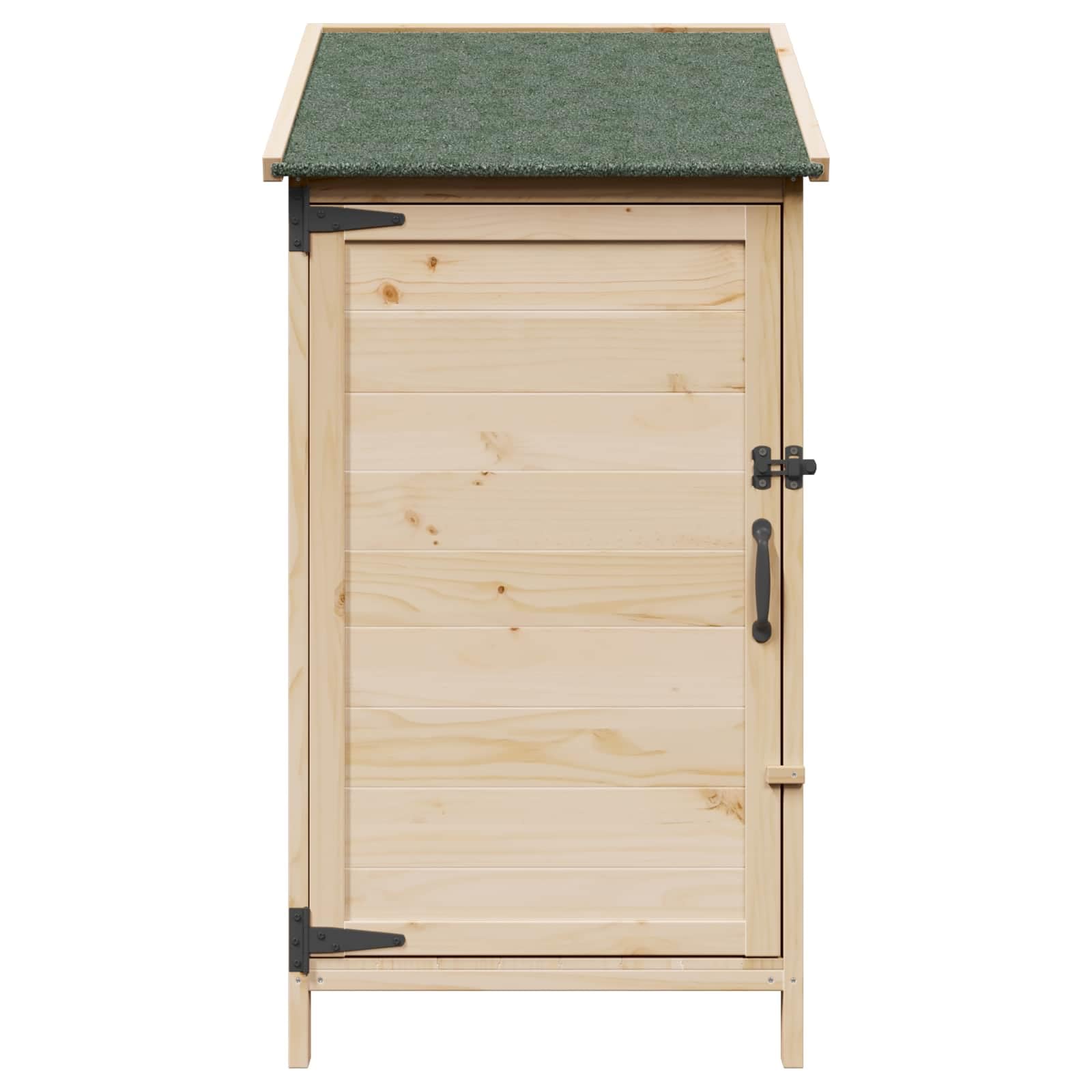 Szopa ogrodowa naturalna 59 x 56 x 113,5 cm lite drewno świerkowe