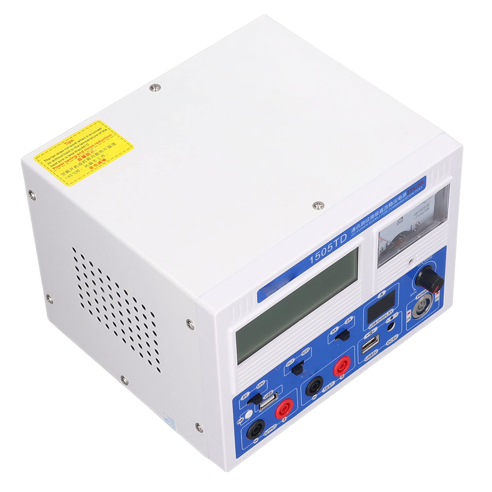 Hyuduo Zasilanie Prądem Stałym Regulowany Zasilacz Stołowy Wejście AC 220 V Wyświetlacz LCD Blokada 5 V Wyjście USB Zmienny Zasilacz Regulowany do Testów Laboratoryjnych Naprawy Elektroniki