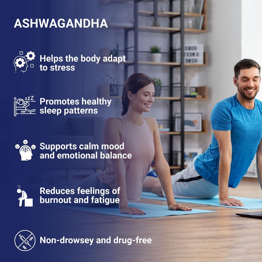 Zenium - Ashwagandha High Potency Gummies of KSM 66 | Mango Flavored | Relieve, Tension, Worry, Nervousness, & Irritability | Calm The Mind & Body | Ayurvedic | Natural Relief Supplement | 60 Count