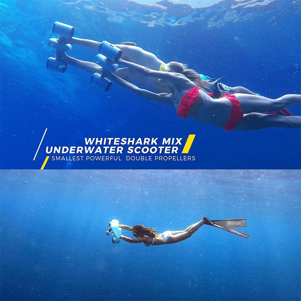 Dron subacuático, propulsor eléctrico, artefacto de natación, Equipo de Buceo de Refuerzo de Buceo autopropulsado, Juguetes Robot Submarino de 1,5 M/S