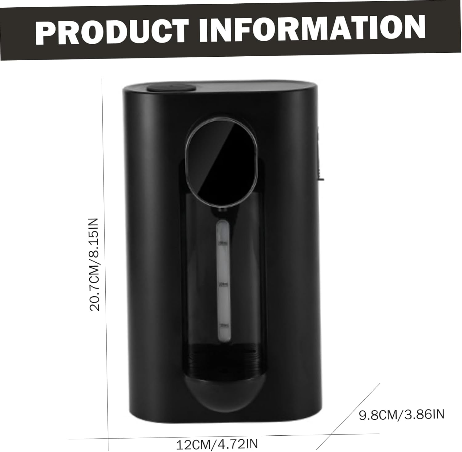 Iced Beverage Dispensers, Automatic Mouthwash Dispenser, 540ml Wall Mounted Mouthwash Dispenser with Magnetic Cups Adjustable 3 Gear Liquid with LED Display Shot for Alcohol image 3
