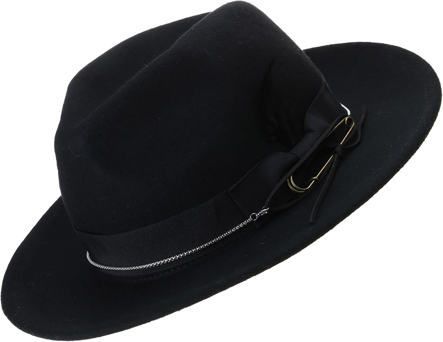 Homburg Exotic Wool Hat Gifts for Boyfriend Wide Brimmed Unisex Wear for Gatherings Photo Props Top