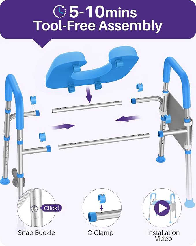 Base Elevadora Ajustable para Inodoro KEKOY para Adultos Mayores miniatura 4