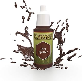 The Army Painter Dirt Spatter Warpaint - Acrylic Non-Toxic Heavily Pigmented Water Based Paint for Tabletop Roleplaying, Boardgames, and Wargames Miniature Model Painting