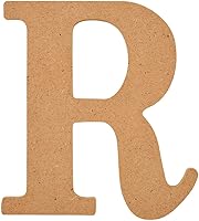 Vista 29 de Plaid Letra de madera sin acabar, 20,3 cm de superficie de madera perfecta para proyectos de bricolaje, manualidades y artes, 63594