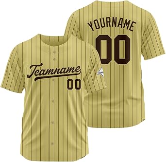 Custom Baseball Jersey Stitched Design Personalized Baseball Shirts Sports Uniform for Men Women Kids