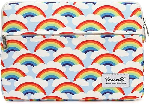 Vista 13 de Canvaslife Patten Laptop Sleeve 14 inch 14.0 inch Laptop Case Bag (flor amarilla)
