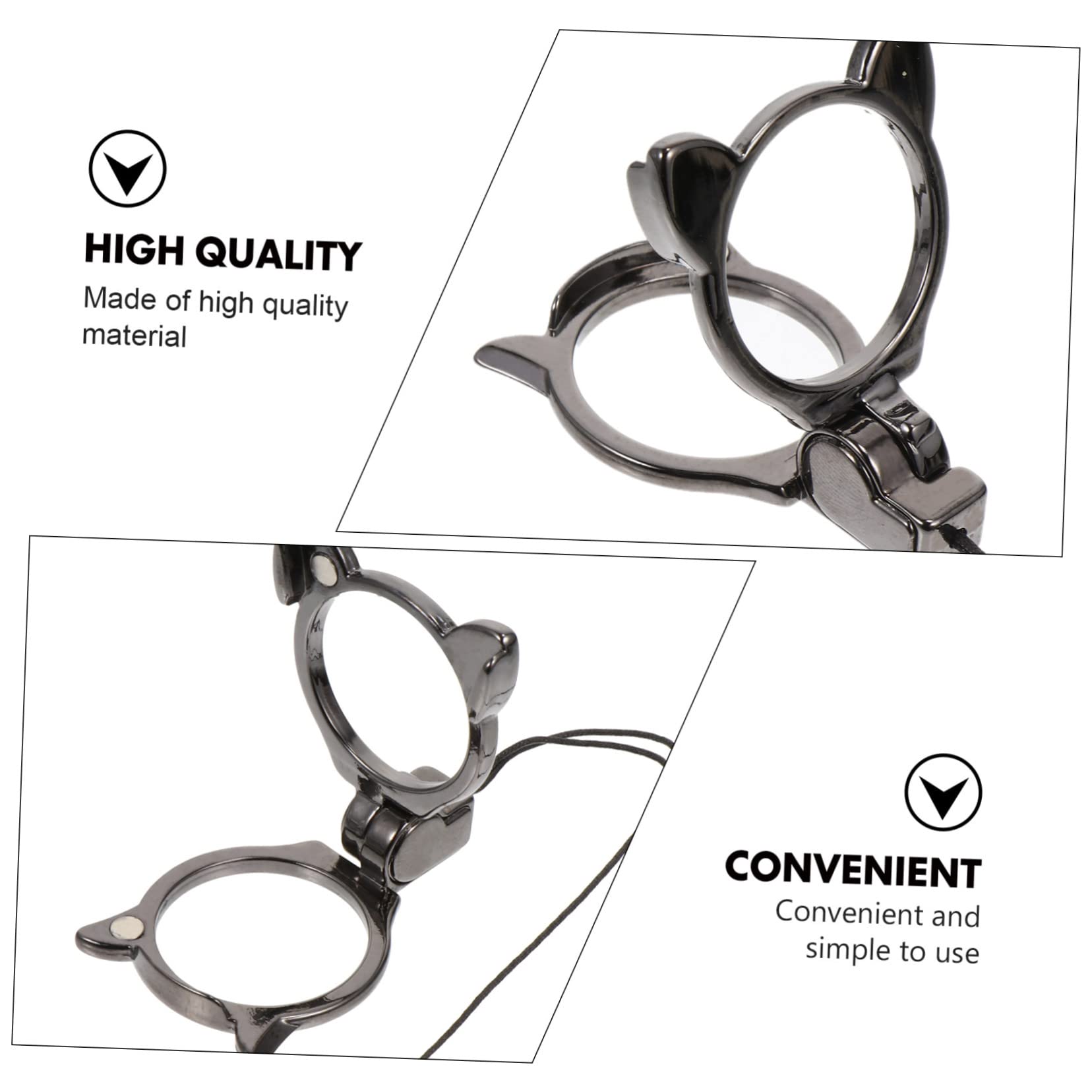 3 Stk Halterungsring Anti-verlorenes Telefonband Hals Telefonseil Cartoon-telefon-lanyard Telefon-lanyard-hals Schlüsselband Telefon Seil Klingelton Handy Zinklegierung Fingerknopf
