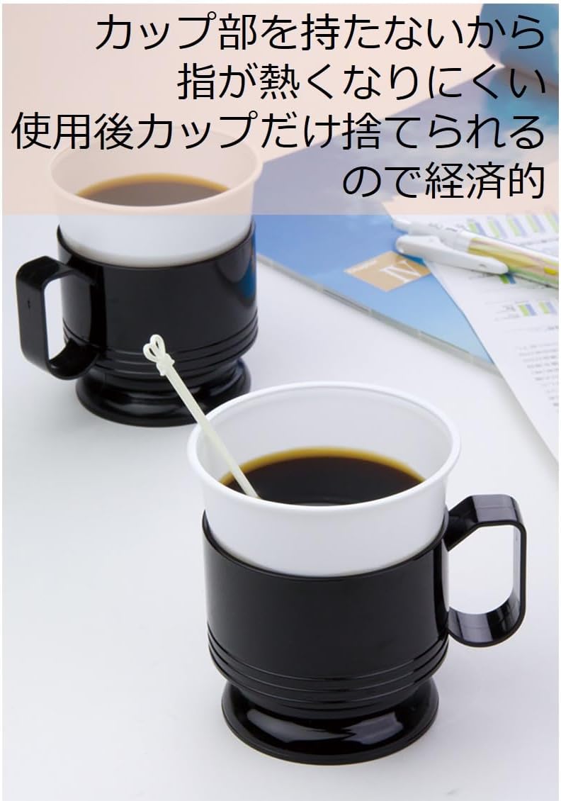 Dixie Japan Insert Cups, 6.3 fl oz (210 ml), F Shape, 50 Pieces x 3 Set, White, Disposable, Made in Japan, Commercial Use