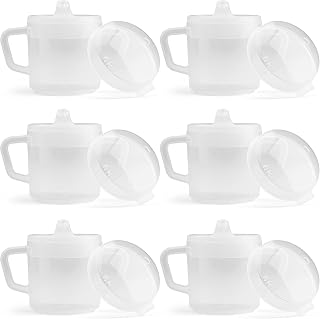Providence Spillproof 8oz Adult Sippy Cup with 2 Handles - Spill-Proof Sip Cups for Seniors, Elderly, Disabled & Limited Mobility - Made in USA