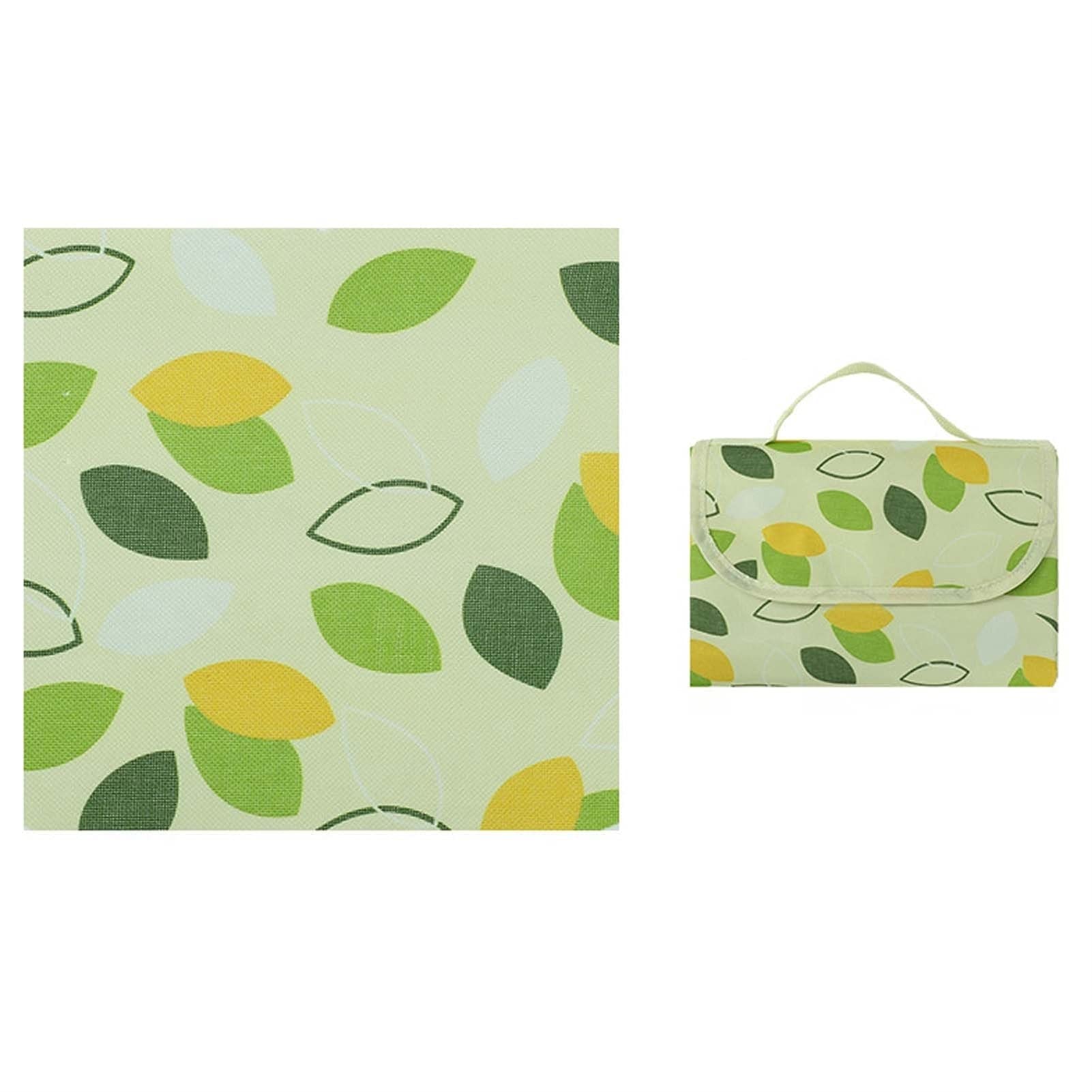 Couverture de Pique-Nique, Tapis de Plage Imperméable, Gand Tapis Pique Niques pour Extérieur Camping Parc (Color : Green Leaf, Size : 200x200cm)