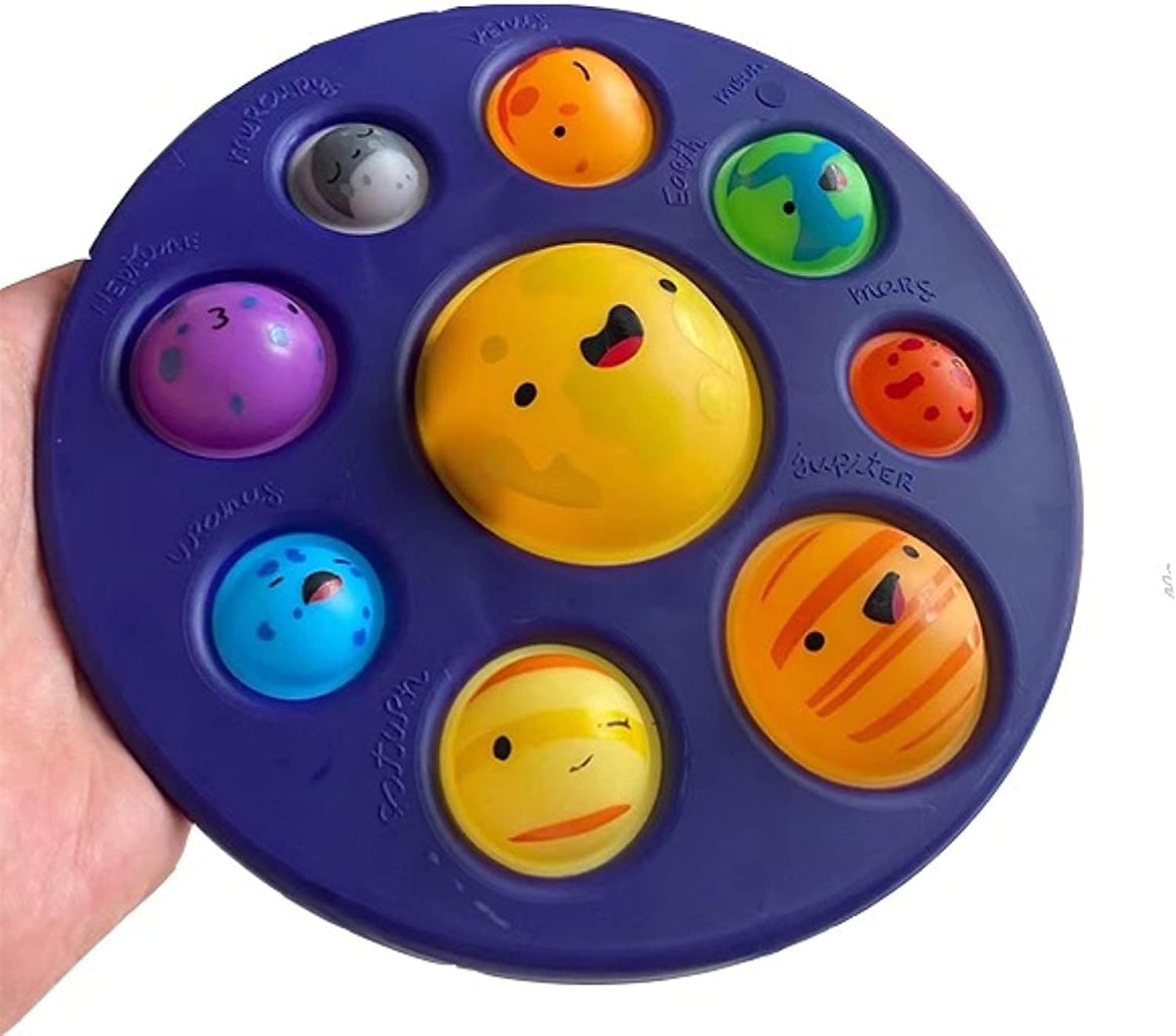 6 PCS Christmas Sensory Fidget Toy Set,Push Bubble Pop Fidget Toys Pack,Anti Anxiety Stress Relief Toy for ChildrenAdultsKidsBoysGirls (Multicolor-1), One size