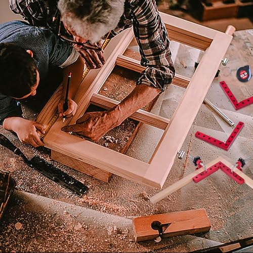 Muzixiao 90 Degree Clamps For Woodworking, Corner Clamps,4Pack 5.5Inch Aluminum Alloy Right Angle Clamp thumb #4