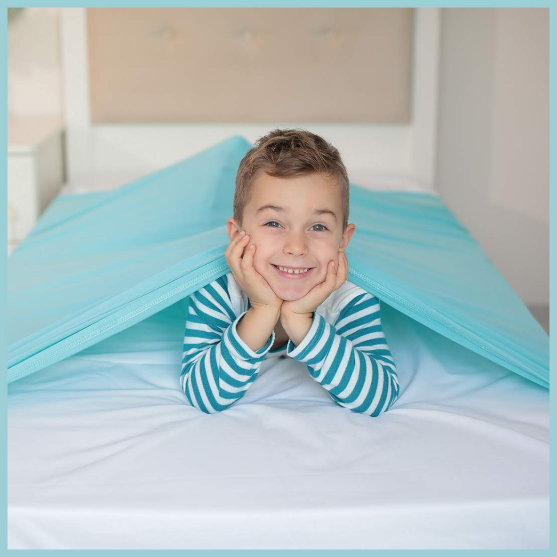 Sensory Compression Blanket | Lycra Bed Sheet for Kids & Adults | Deep Relaxing Feeling, Release Oxytocin | Helps With: SPD, Anxiety, ADHD, Autism and More | Breathable, Cool & Stretchable | Full Size