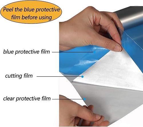 Vista 75 de FUNKAKA Rollos de vinilo de transferencia de calor HTV azul lago, 12 pulgadas x 9 pies, vinilo azul lago brillante para planchar para camisetas