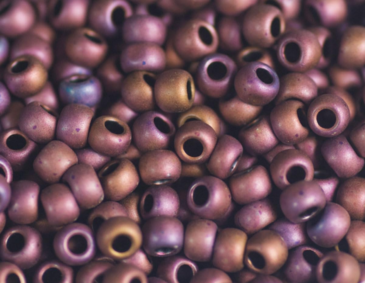 Japanese rocalla Beads Matte Violet 2.2mm.11/0 100g.