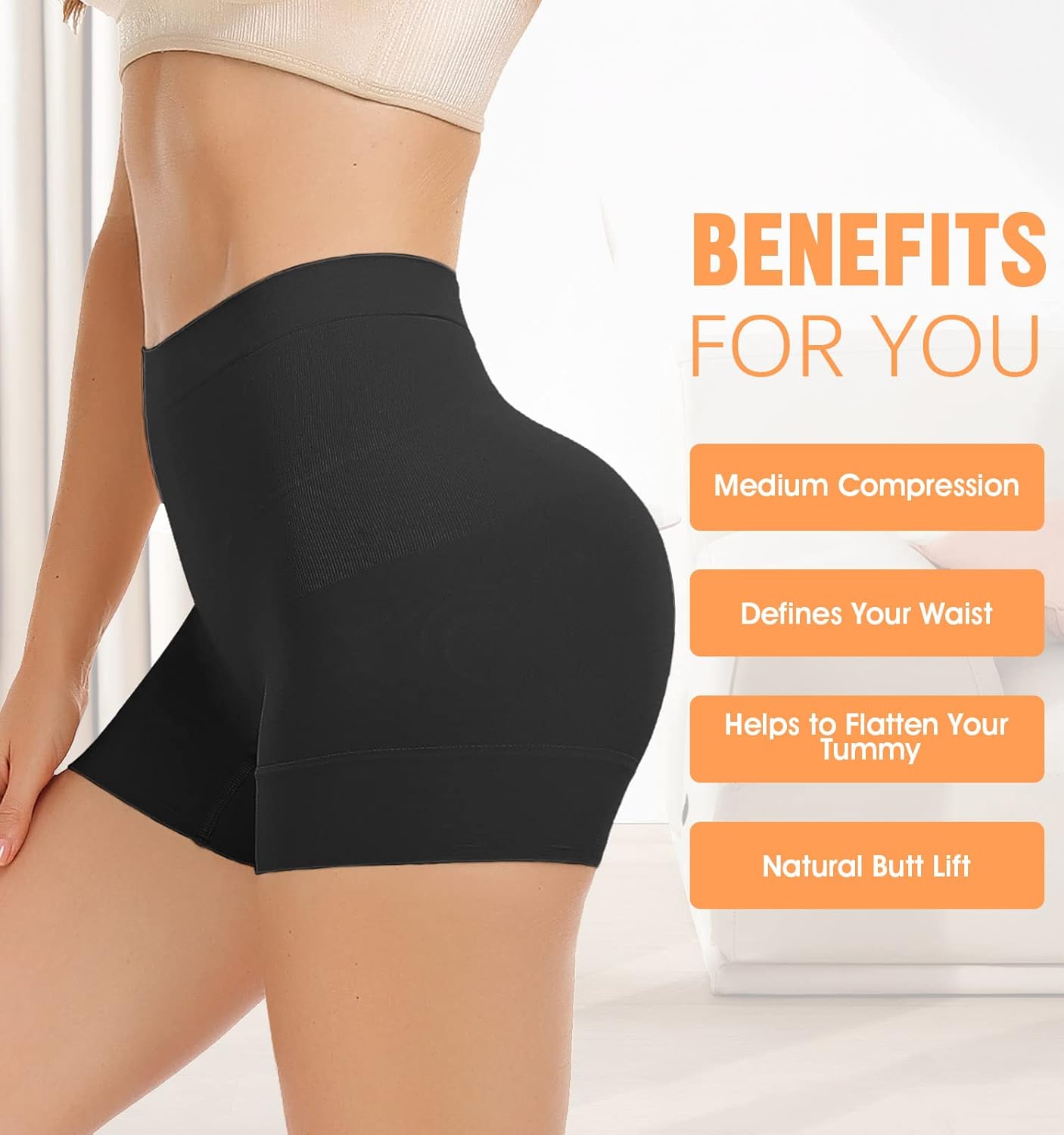 Womens Seamless Shapewear Shorts Panties Tummy Control Slimming Under Dress Booty Short Butt Lifter Underwear - Image 5