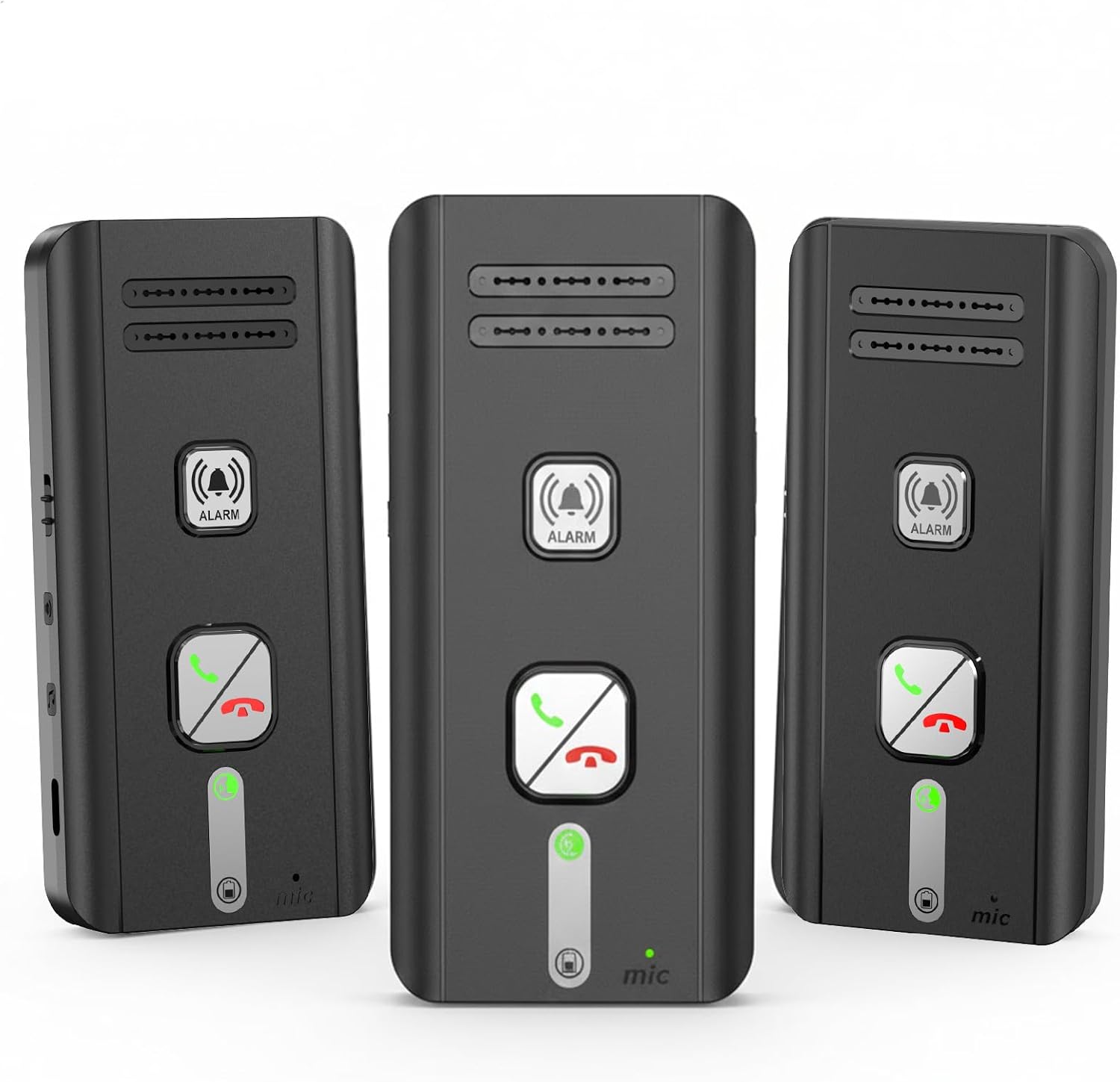 Home Intercom System Wireless 3 Pack, Expandable to 6 Units, Room-to-Room Communication, 1600ft Long Range, Auto Answer, Magnetic Wall Mount, 30-Day Battery, for Elderly Parents, Office, Indoor Use.