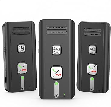 Home Intercom System Wireless 3 Pack, Expandable to 6 Units, Room-to-Room Communication, 1600ft Long Range, Auto Answer, Magnetic Wall Mount, 30-Day Battery, for Elderly Parents, Office, Indoor Use.