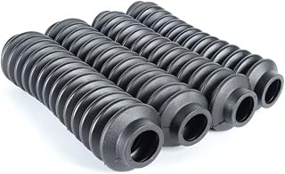 Rukse 4-Pack Black Shock Boots for Jeep & Universal Off-Road Shocks - Durable Dust Protection
