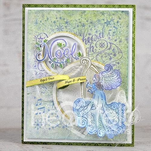 Heartfelt Creations Cling Rubber Stamp Set-Joyous Noel Background -Hcpc3998 #TOP1