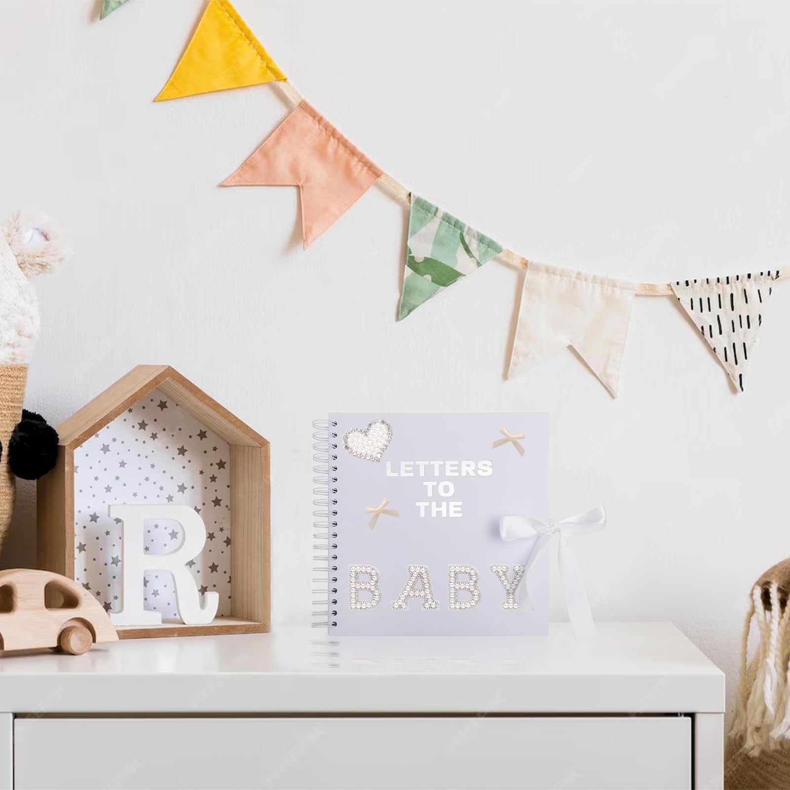 Libro dei ricordi per bambini, 20 x 20 cm, 30 pagine, album fotografico fai da te per ragazzi e ragazze, per registrare una pietra miliare per i primi 5 anni, segno del libro degli ospiti