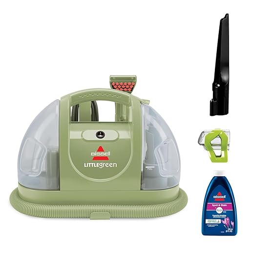BISSELL Little Green Multi-Purpose Portable Carpet and Upholstery Cleaner Little Green, Carpet Cleaner, Portable Spot Cleaner & Stain Remover for Carpets, Stairs & Car, Sofa Cleaner