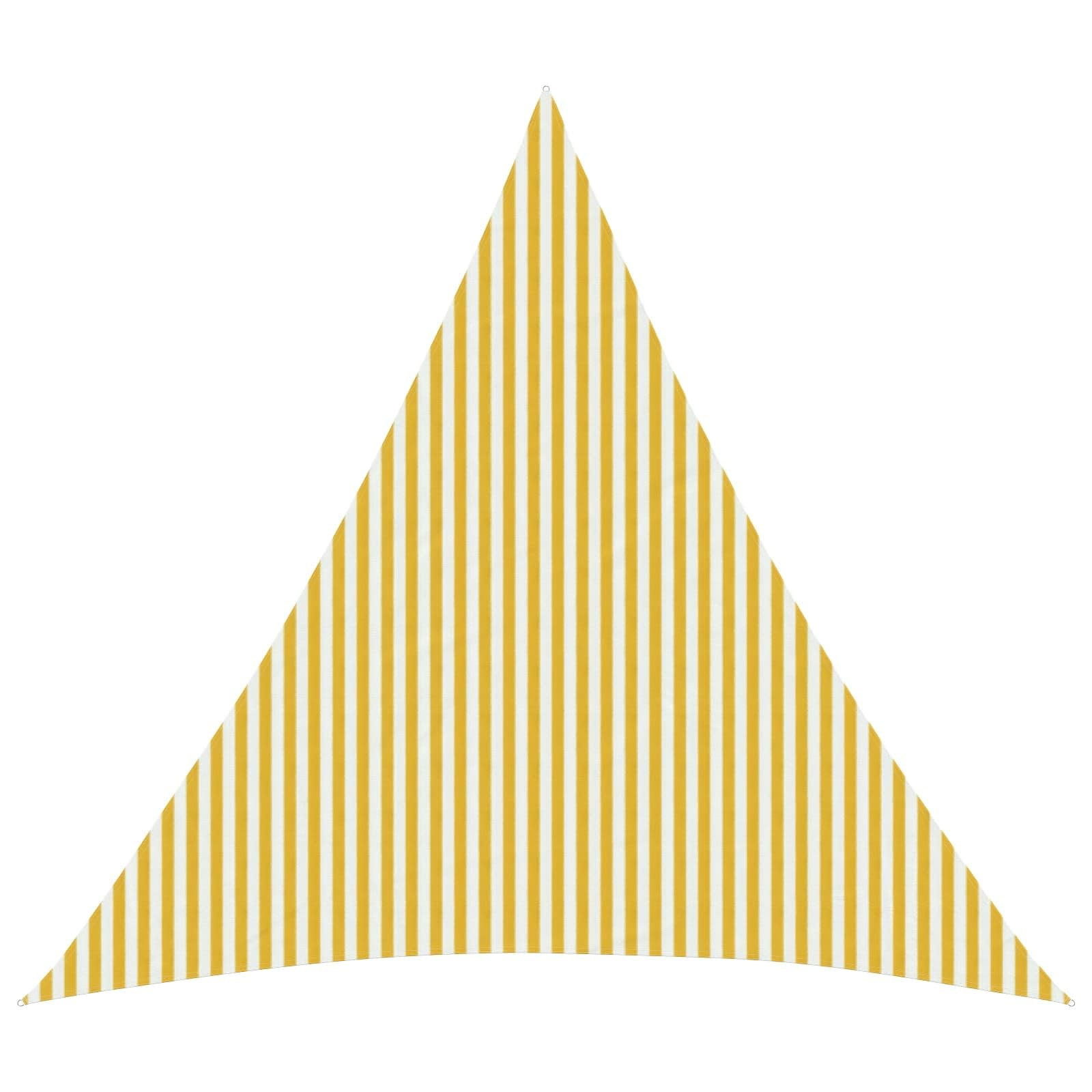 Voile d'ombre triangulaire perméable pour éviter les poches d'eau