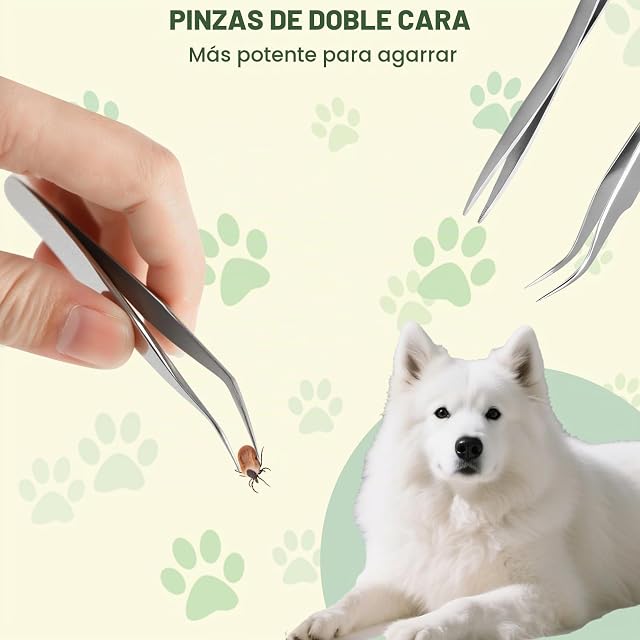 Foto 4 de 7 de WQDD STANPET 3 Pinzas para Garrapatas con Bolsa de Tela