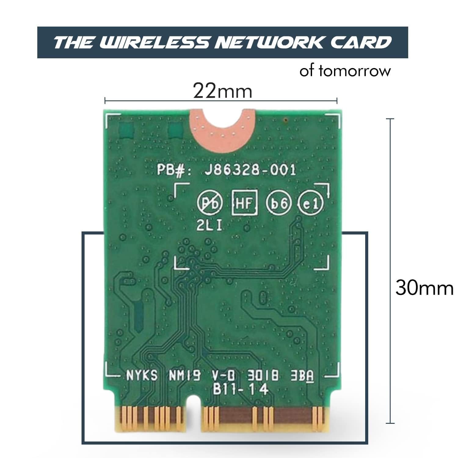 BE211 Carte WiFi 7 R2 | Wi-Fi triple bande | Jusqu'à 5,8 Gbps | Carte WiFi CNVio3 M.2 pour PC | Compatible Bluetooth 6 | Nécessite CPU Intel 14th+ Gen Windows 10/11, Linux