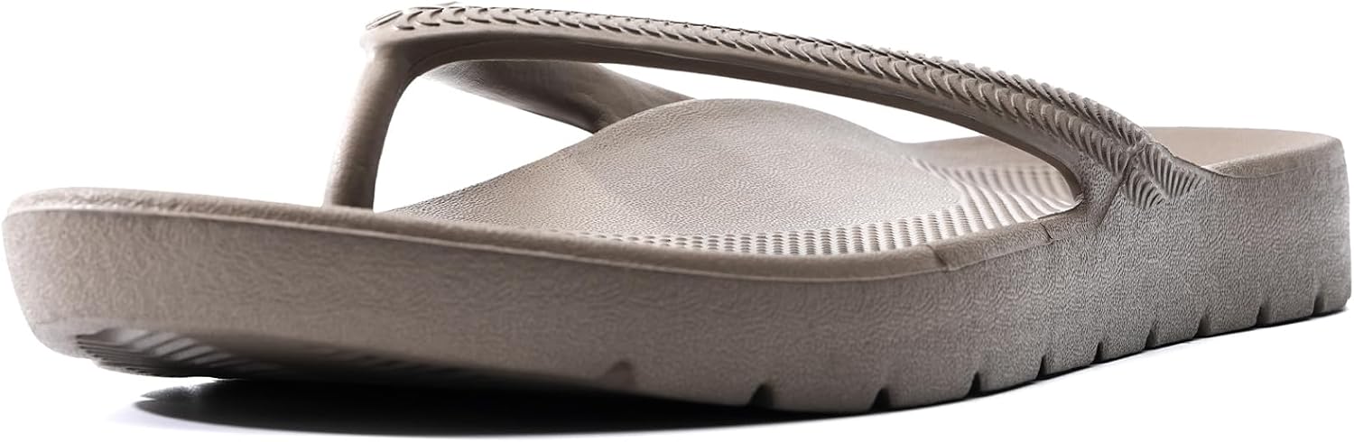 Flip Flops for Women and Men with Arch Support Comfortable Recovery Slide Sandals Slip Resistant Shower Shoes Walking Thong Sandals Lightweight and Soft Footbed Slides Flip Flops - Image 2
