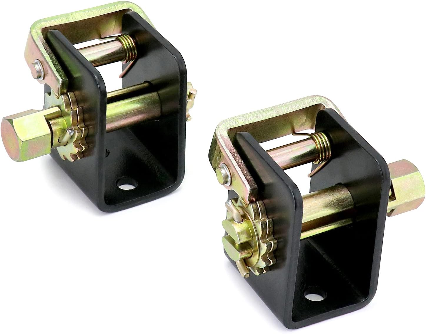 QWORK Lashing Winch, 2 Pack (1 Left, 1 Right) Lashing Truck Tie Down