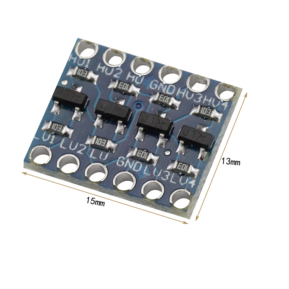 15 pezzi 4 canali Convertitore di livello logico IIC I2C Converter Convertitore di livello 4 canali 3.3v a 5v Cambio modulo bidirezionale per Arduino