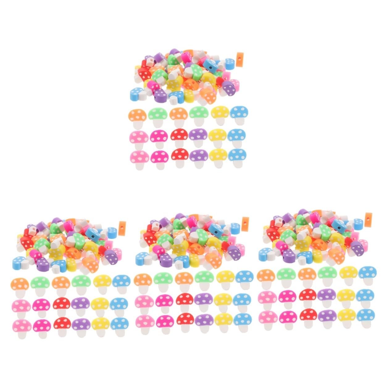 ARTIBETTER Abalorios De Arcilla Polimérica Coloridos Para Manualidades Diy De Accesorios Para Joyería Collares 200 Piezas X 4