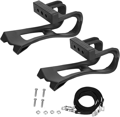 Miniatura 3 de Clips y correas para los dedos del pedal, clips para los dedos, clips ajustables para los dedos del pie y correas para ciclismo, carretera,