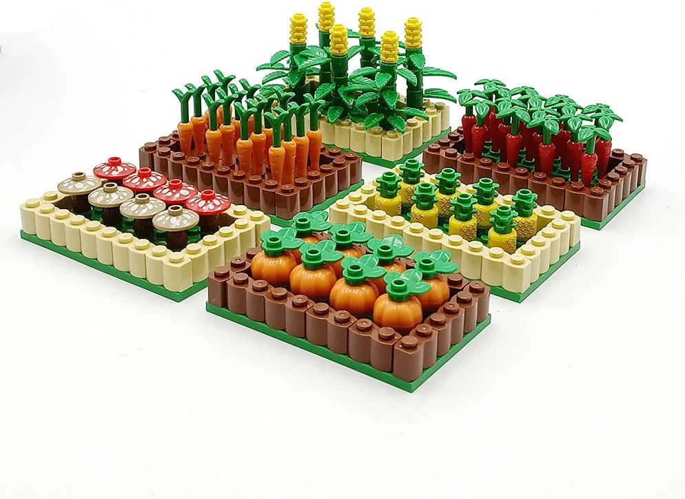 Cropland Set Farm Field Accessories Building Blocks Brick Playset for 6 Year Old Boys Girls Harvest Seasonal Building Kits for Boys Kids 8-12