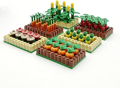 Cropland Set Farm Field Accessories Building Blocks Brick Playset for 6 Year Old Boys Girls Harvest Seasonal Building Kits for Boys Kids 8-12