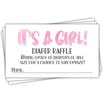 baby shower prize tickets