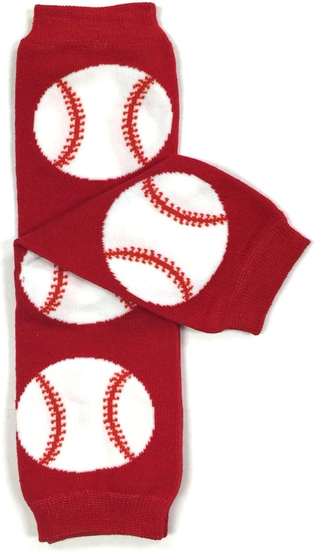 allydrew Footless Leg Warmers Footless Leggings for Babies and Toddlers - Home Run, Touchdown, Soccer, Chevron (4 pack)
