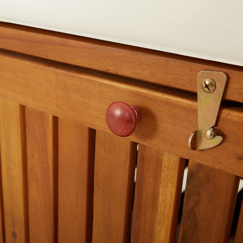vidaXL Cassapanca con Cuscino 170 cm in Legno Massello di Acacia
