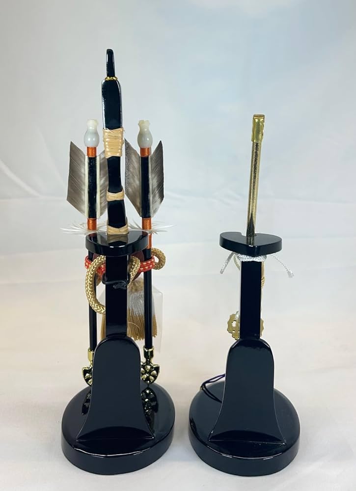 弓太刀 木製台 8号 古代 五月人形　小道具　五月道具　買い替え　プレゼント Amazon | 弓太刀 木製台 8号 古代 五月人形 小道具 五月道具 買い替え