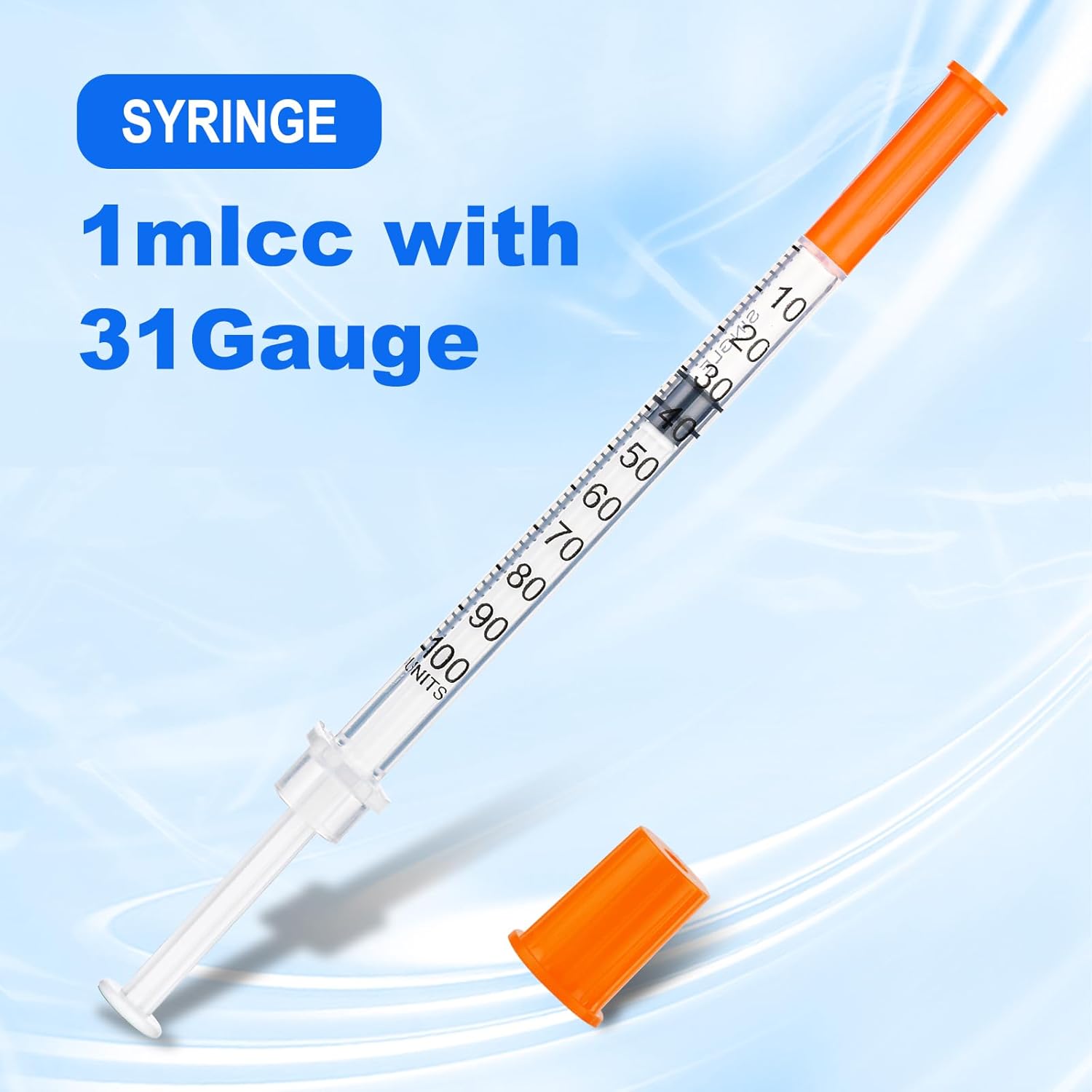 Lab Liquid Measurement U-100-31G 1cc/mL，5/16" 8mm Individually Wrapped (Pack of 100)