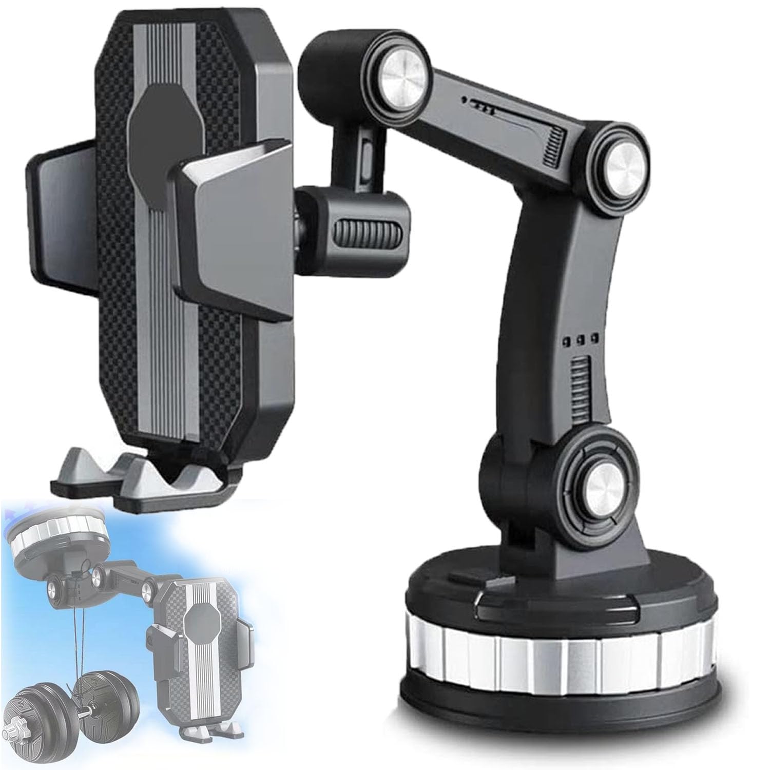 Lonfor Tech Phone Holder Atsizral Car Phone Holder Phone Mount for Car Center Console Stack Super Adsorption Phone