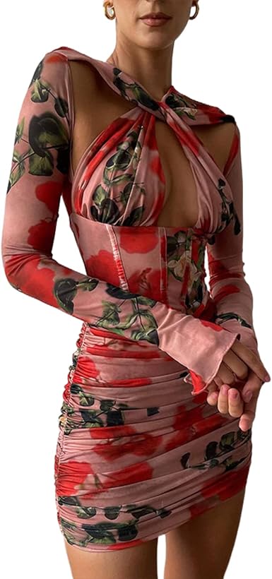 Sexy Women Spaghetti Strap Mini Dresses 