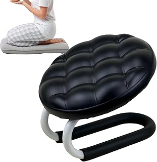 Meditation Bench - Prayer Kneeling Stool | Mindfulness Sitting Stool | Ergonomic, Foldable and Comfortable Wooden Bench for Adults, Seniors, Women, and Men During Meditation, Yoga, Zen Practice