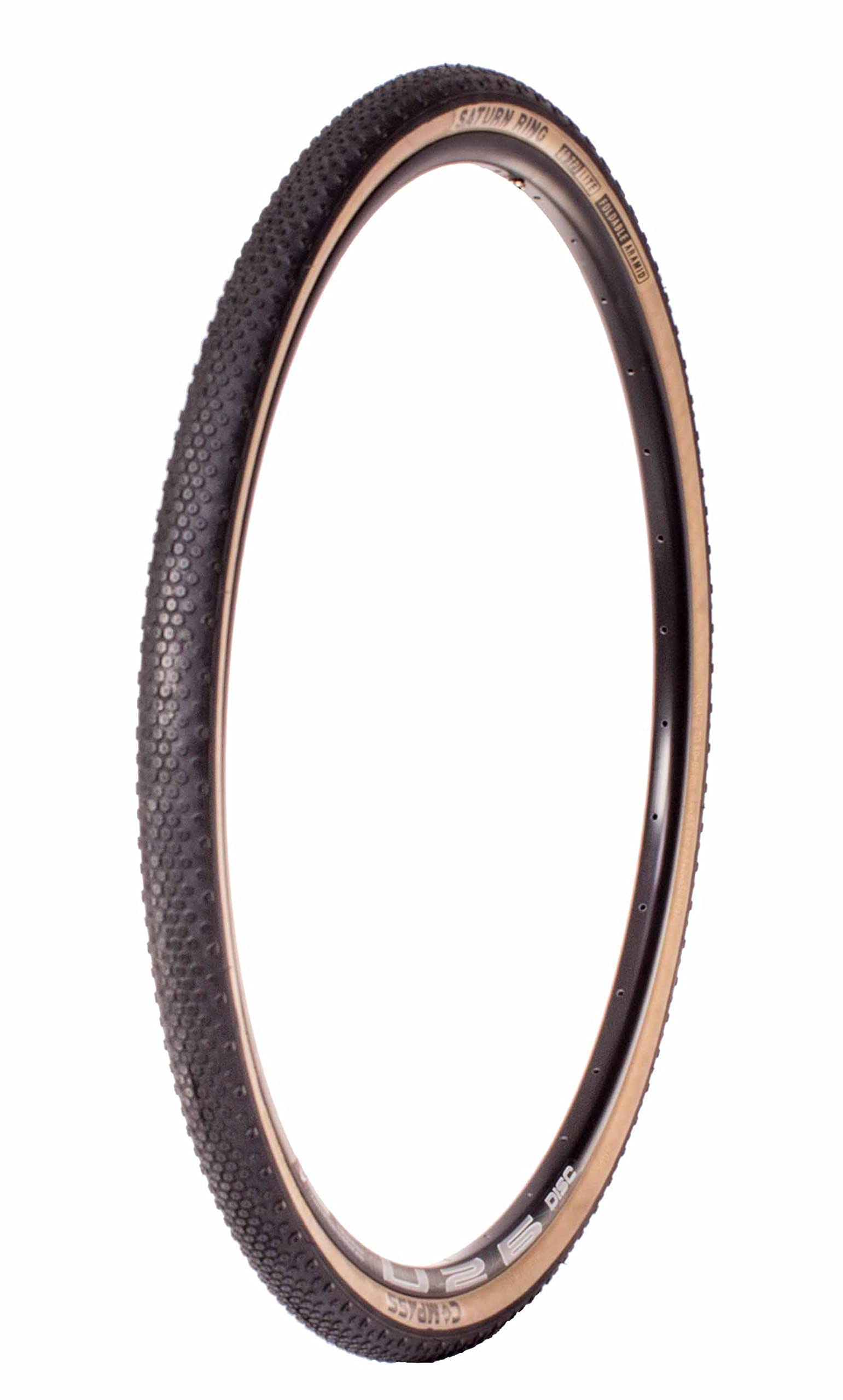 FK Cycling Saturn Ring 29'' 40-622 60tpi Folding Gravel Bike Tyre Black with Brown, 700 * 38c