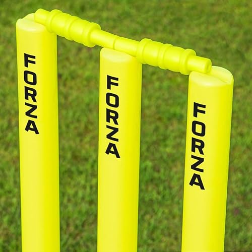 FORZA Plastic Backyard Cricket Set – Portable Lightweight Set with Bats, Stumps & Balls – Perfect for Kids, Juniors & Seniors (Junior (Size 5), Full Set) - Thumbnail 7