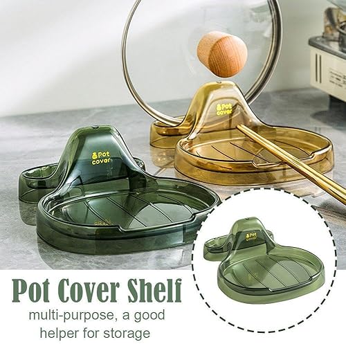 Miniatura 4 de Espátula de cocina multifuncional, soporte para espátulas de cocina multifuncional, soporte para cucharas con soporte para tapa, espátula de cocina